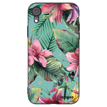 Picasee crna silikonska maskica za Apple iPhone XR - Hawaii