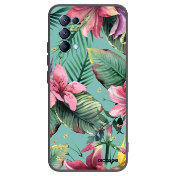 Picasee crna silikonska maskica za OPPO Reno 5 5G - Hawaii