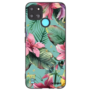 Picasee crna silikonska maskica za Realme C21Y - Hawaii