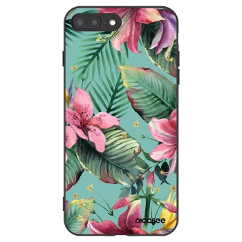 Picasee crna silikonska maskica za Apple iPhone 8 Plus - Hawaii