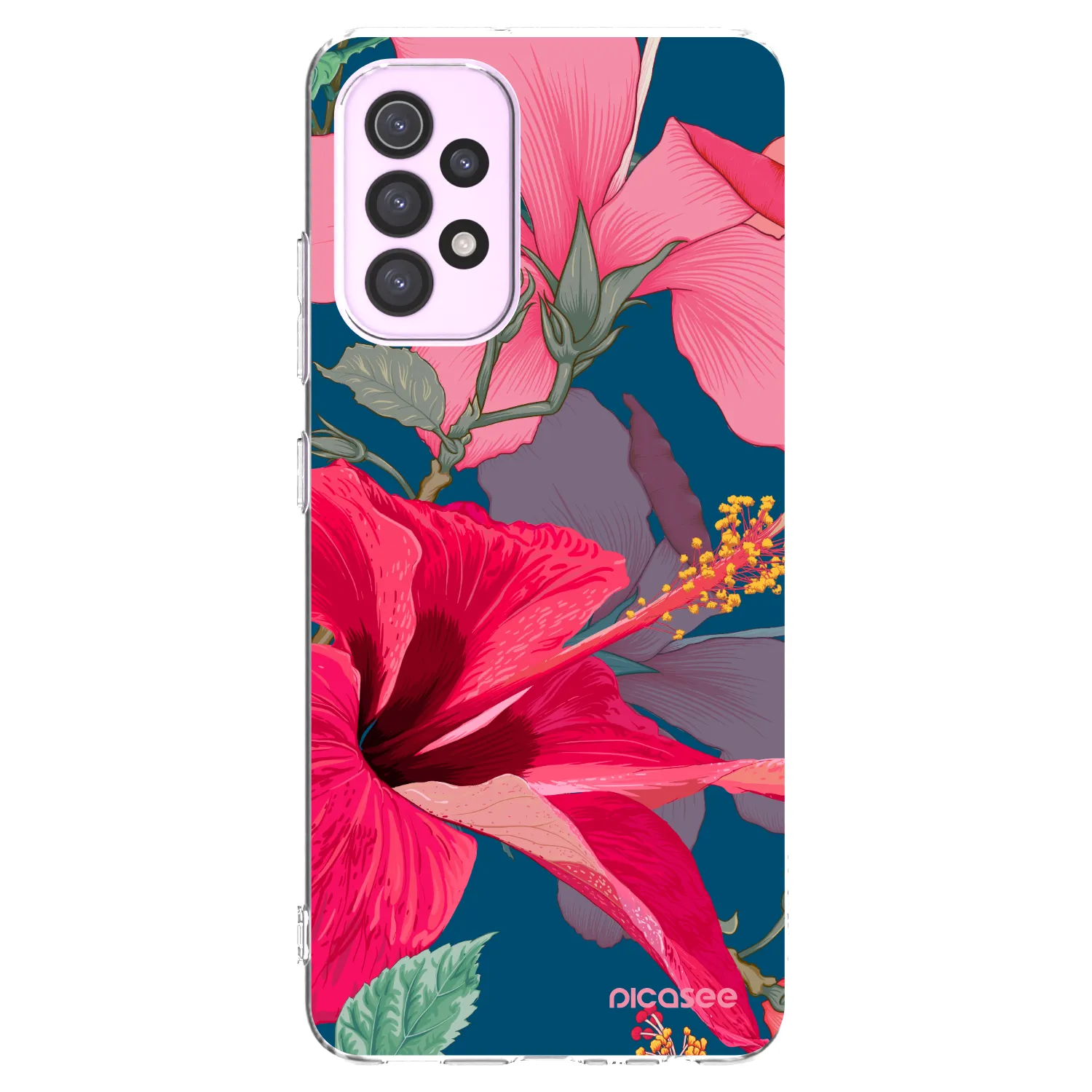 Picasee silikonska prozirna maskica za Samsung Galaxy A32 5G A326B - Hibiscus