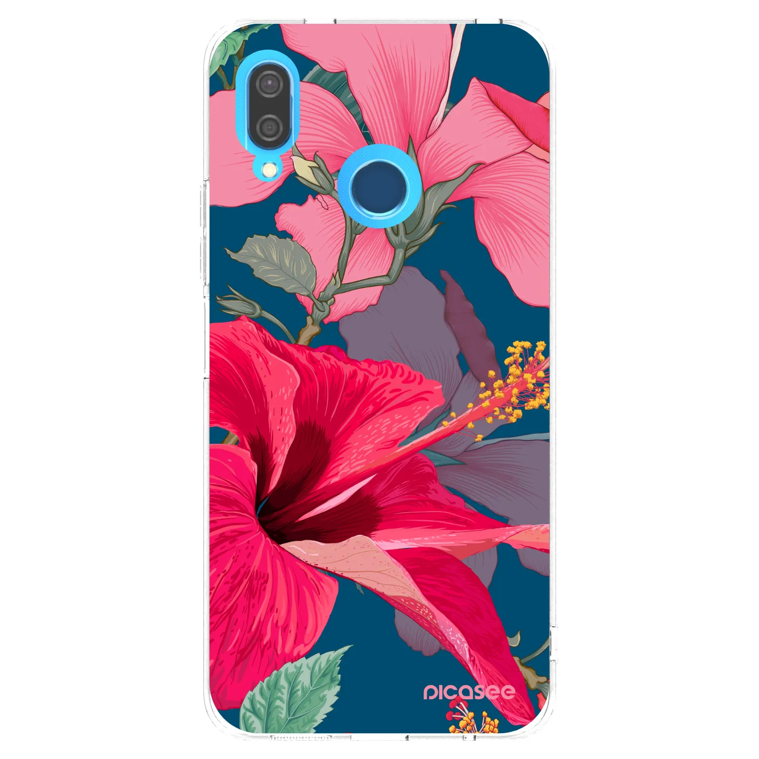 Picasee silikonska prozirna maskica za Huawei P20 Lite - Hibiscus