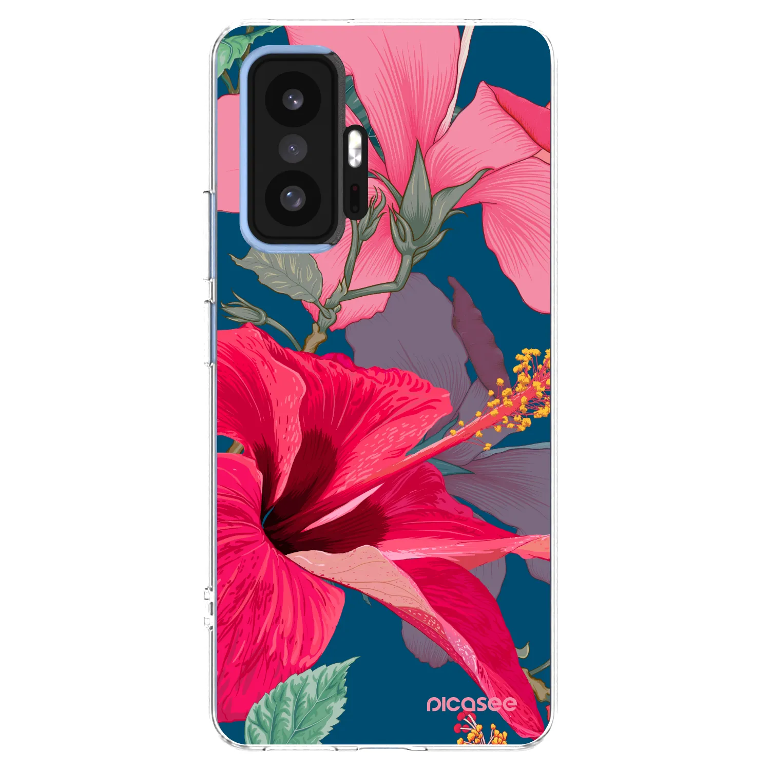 Picasee silikonska prozirna maskica za Xiaomi 11T Pro - Hibiscus