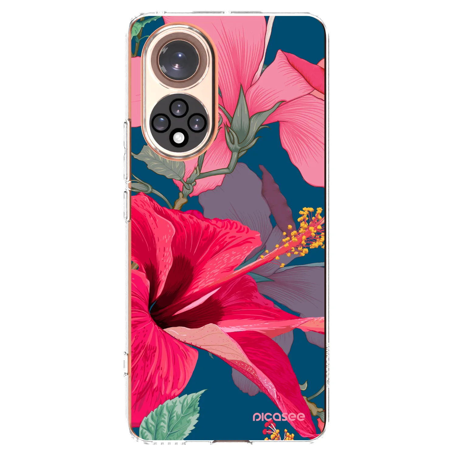 Picasee silikonska prozirna maskica za Honor 50 5G - Hibiscus