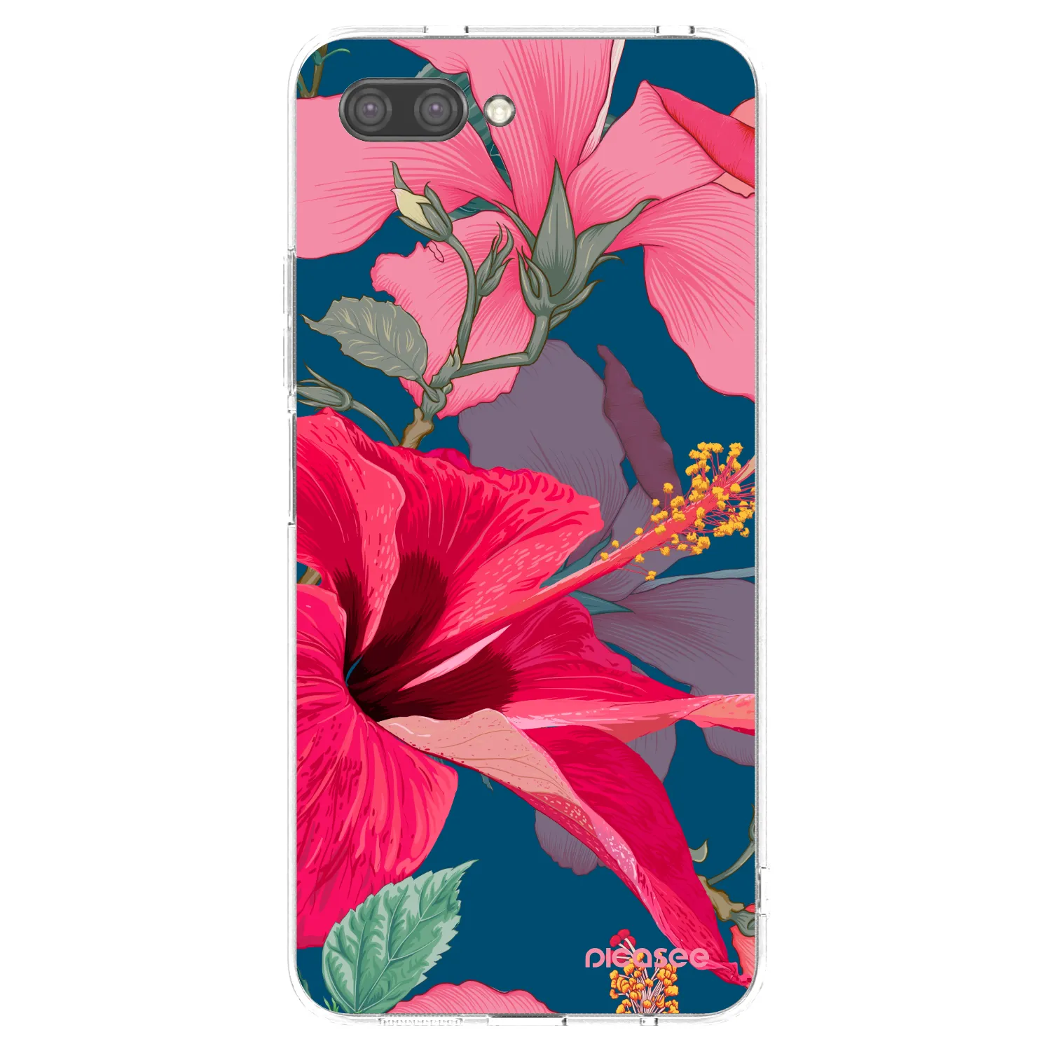 Picasee silikonska prozirna maskica za Honor 10 - Hibiscus