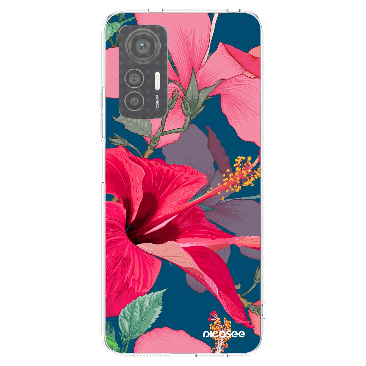 Picasee silikonska prozirna maskica za Xiaomi 12 Lite - Hibiscus