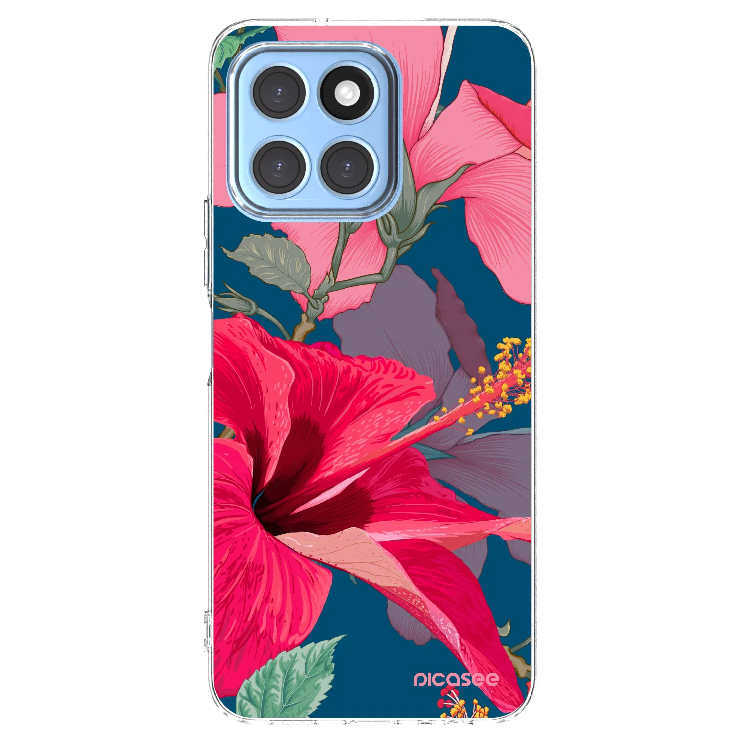 Picasee silikonska prozirna maskica za Honor X6 - Hibiscus