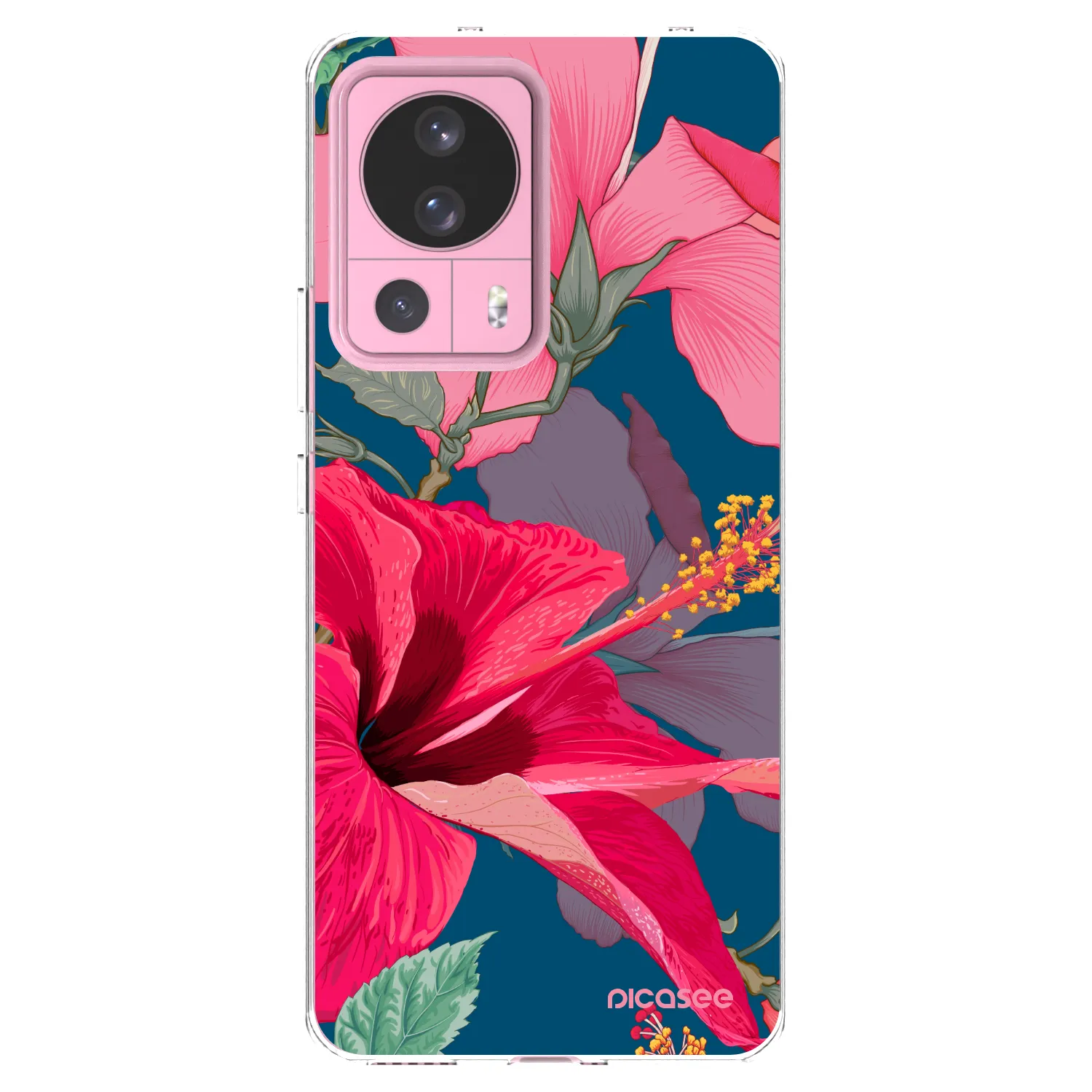 Picasee silikonska prozirna maskica za Xiaomi 13 Lite - Hibiscus