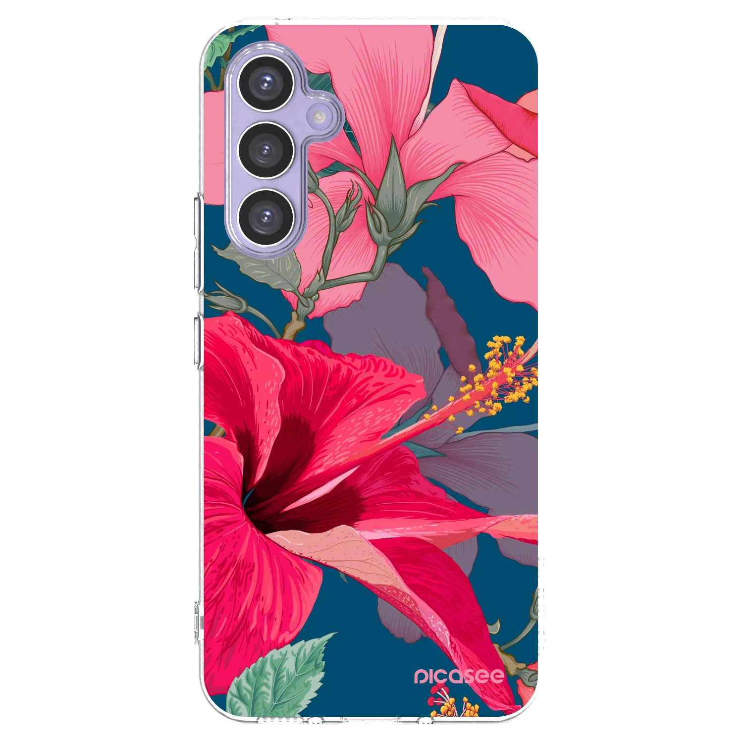 Picasee silikonska prozirna maskica za Samsung Galaxy A54 5G A546B - Hibiscus