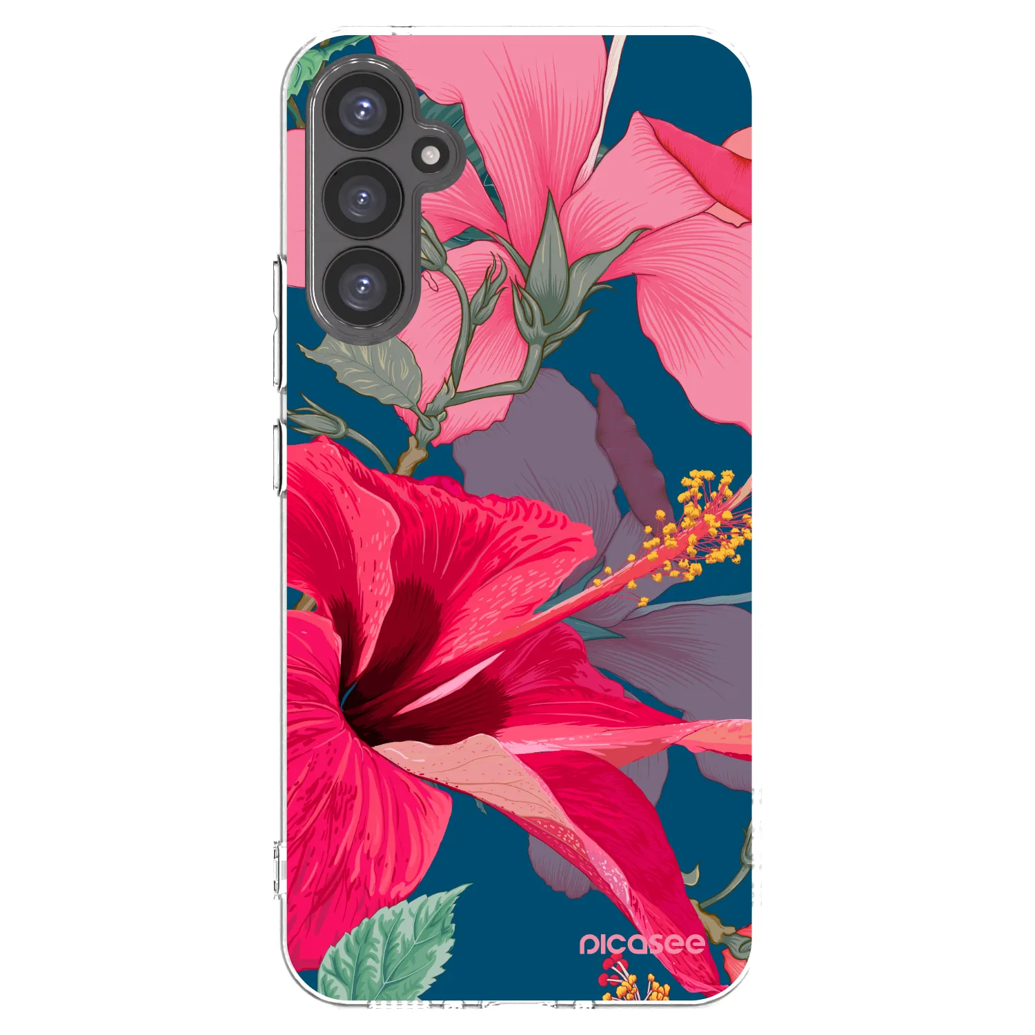 Picasee silikonska prozirna maskica za Samsung Galaxy A34 5G A346B - Hibiscus