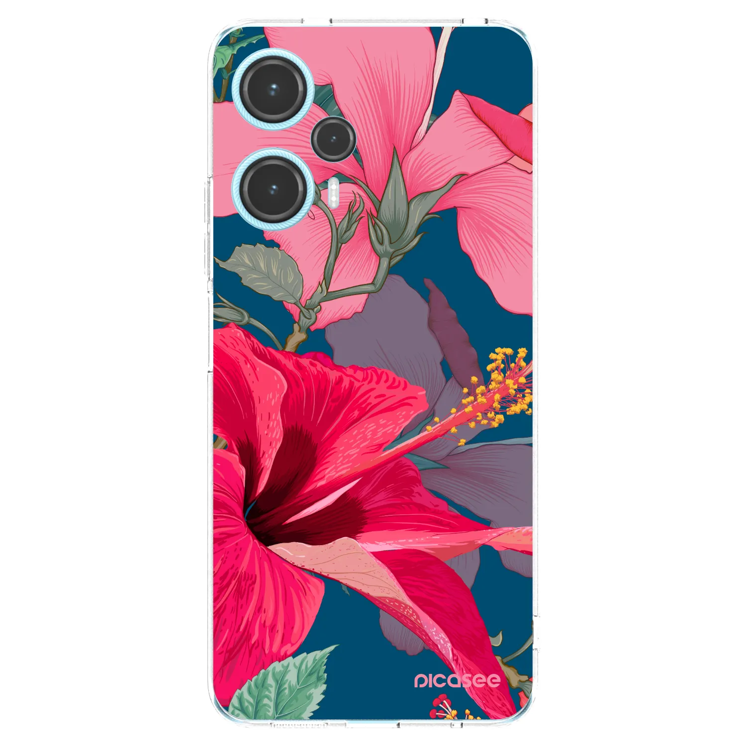 Picasee silikonska prozirna maskica za Xiaomi Poco F5 - Hibiscus