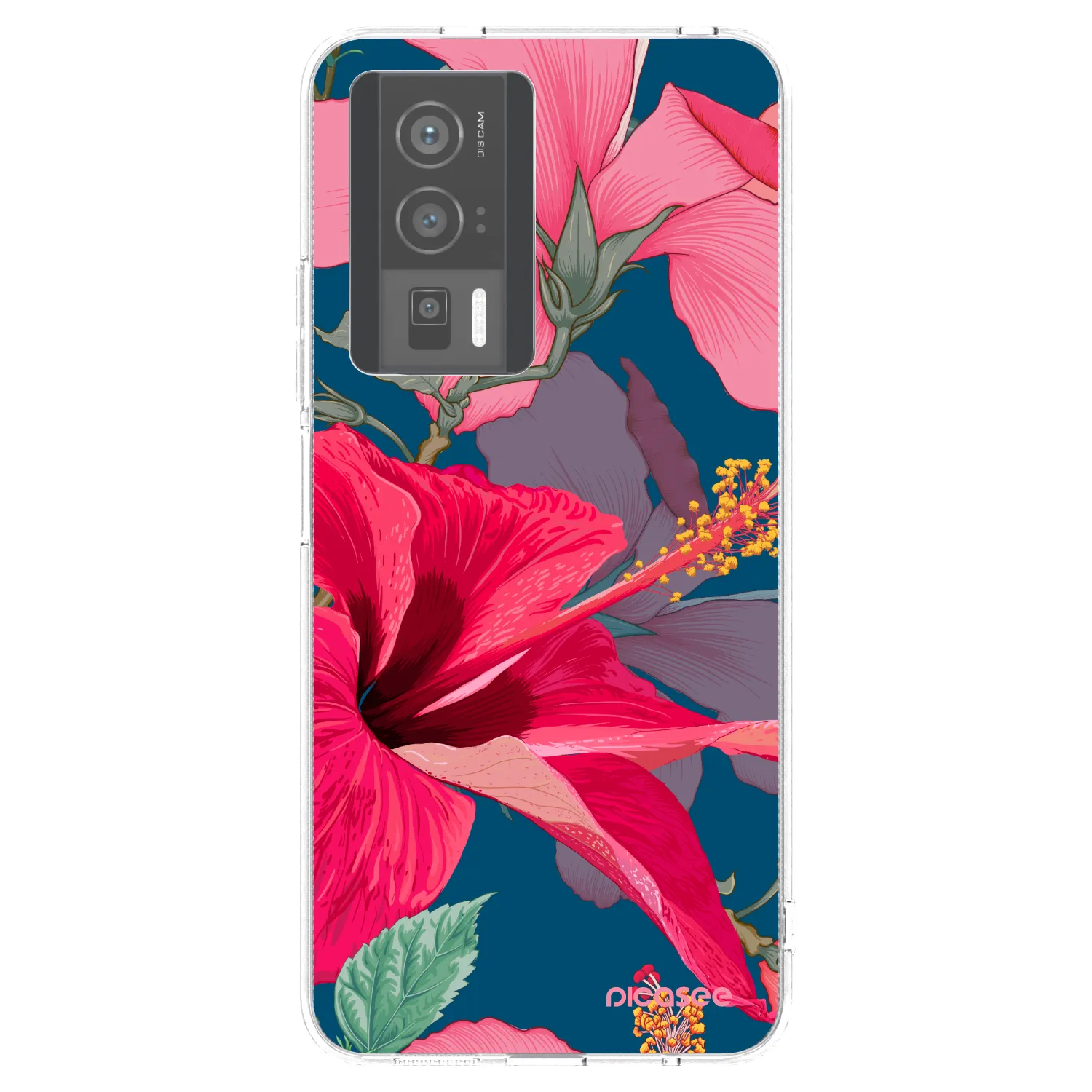 Picasee silikonska prozirna maskica za Xiaomi Poco F5 Pro 5G - Hibiscus
