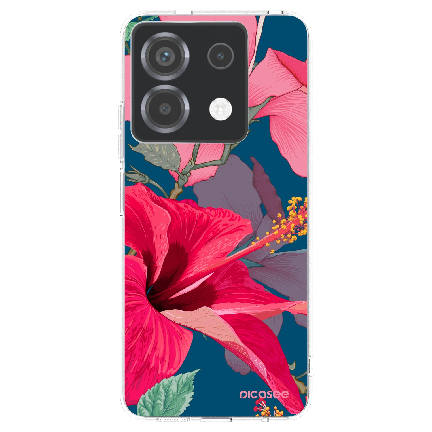 Picasee silikonska prozirna maskica za Xiaomi Poco X6 - Hibiscus