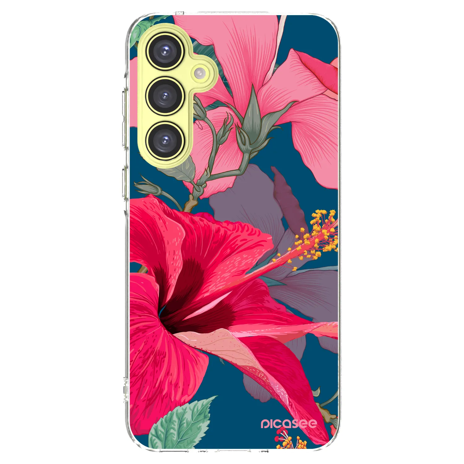 Picasee silikonska prozirna maskica za Samsung Galaxy A35 5G A356B - Hibiscus