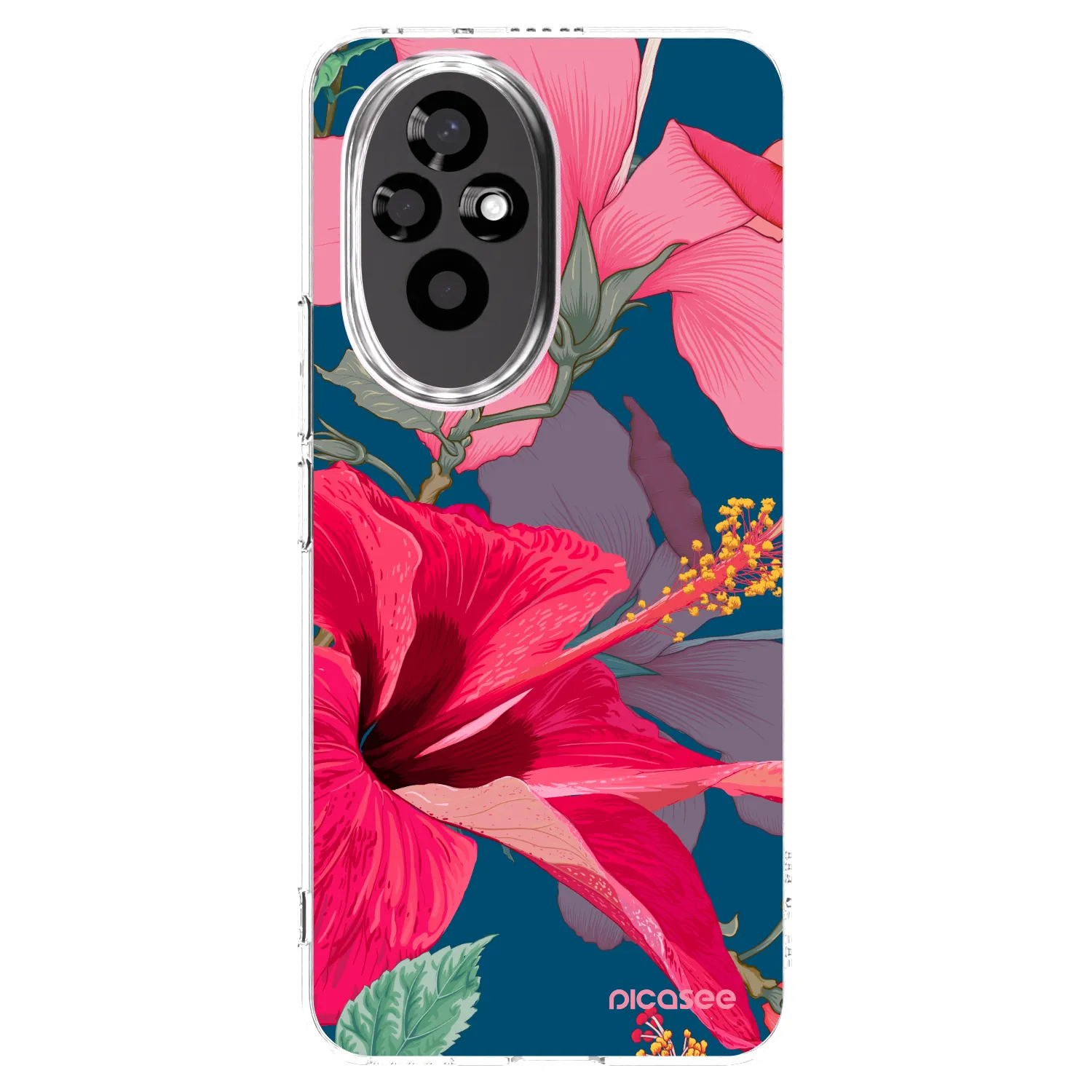 Picasee silikonska prozirna maskica za Honor 200 5G - Hibiscus