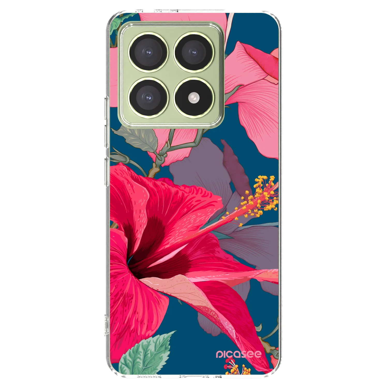 Picasee silikonska prozirna maskica za Xiaomi 14T - Hibiscus