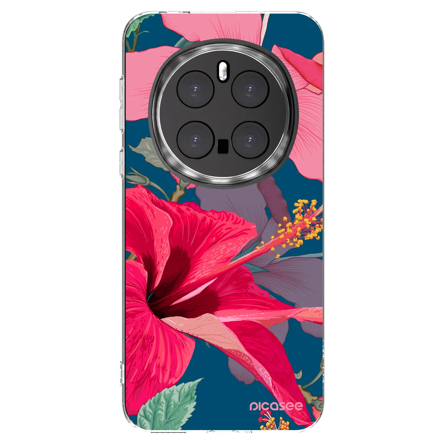 Picasee silikonska prozirna maskica za Honor Magic7 Pro 5G - Hibiscus
