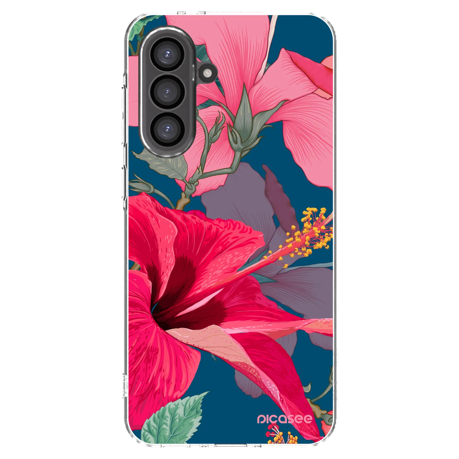 Picasee silikonska prozirna maskica za Samsung Galaxy A36 5G - Hibiscus