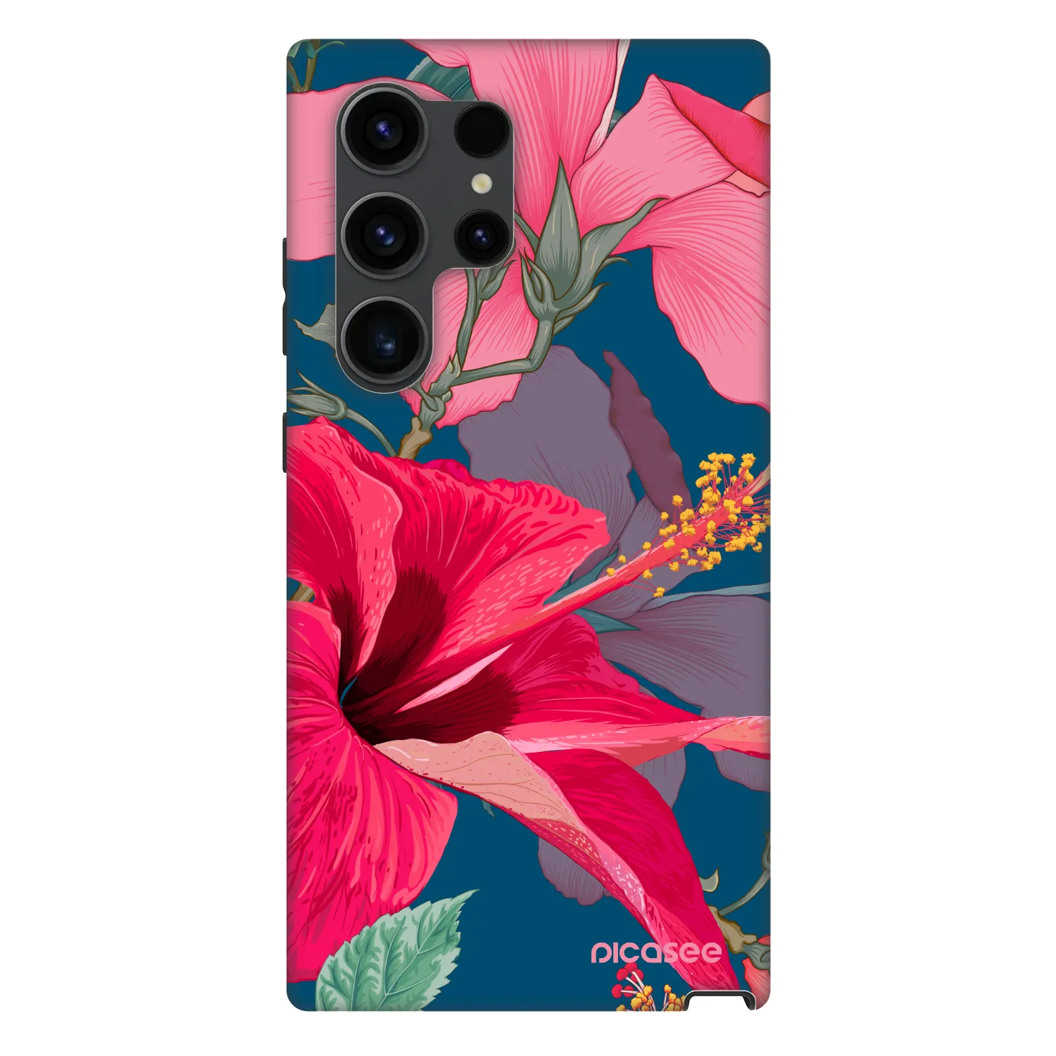 Picasee Fashion Case PowerShare pro Samsung Galaxy S24 Ultra S928B 5G - Hibiscus