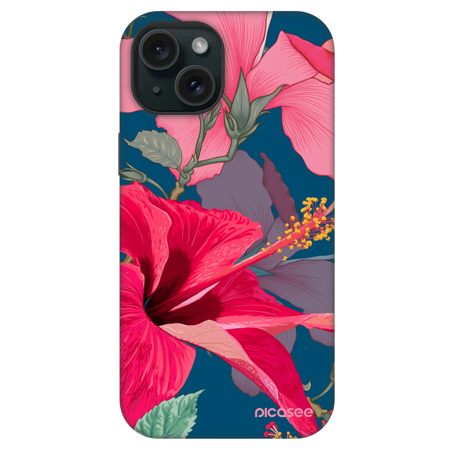 Picasee Fashion Case MagSafe za Apple iPhone 15 - Hibiscus