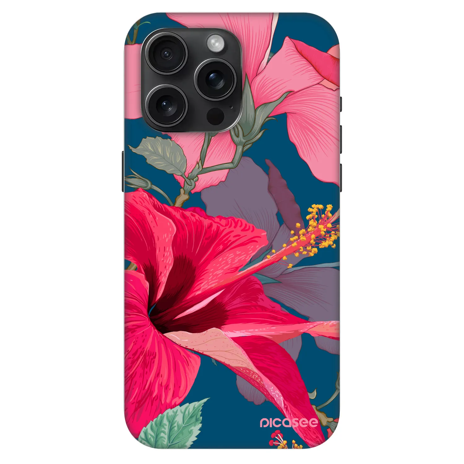 Picasee Fashion Case MagSafe za Apple iPhone 15 Pro Max - Hibiscus