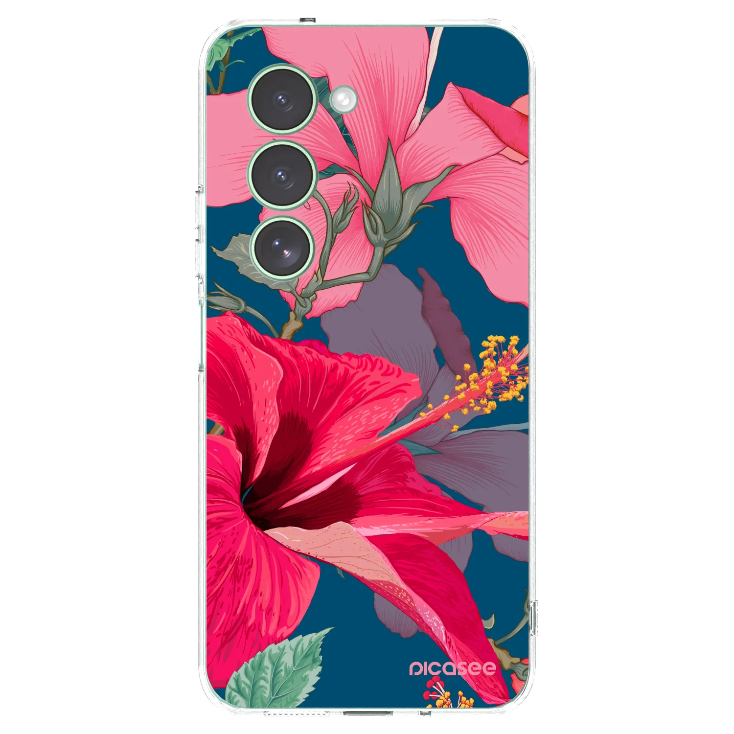 Picasee silikonska prozirna maskica za Xiaomi Redmi 15 5G - Hibiscus