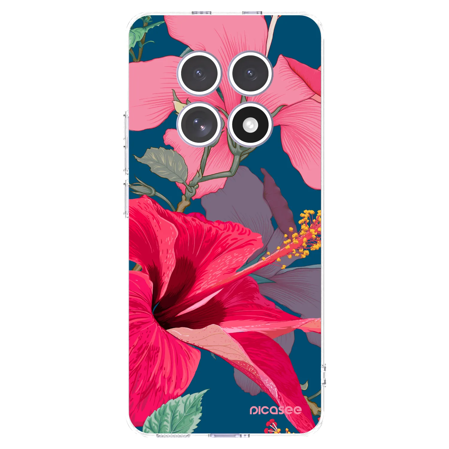 Picasee silikonska prozirna maskica za Xiaomi Redmi Note 15 - Hibiscus