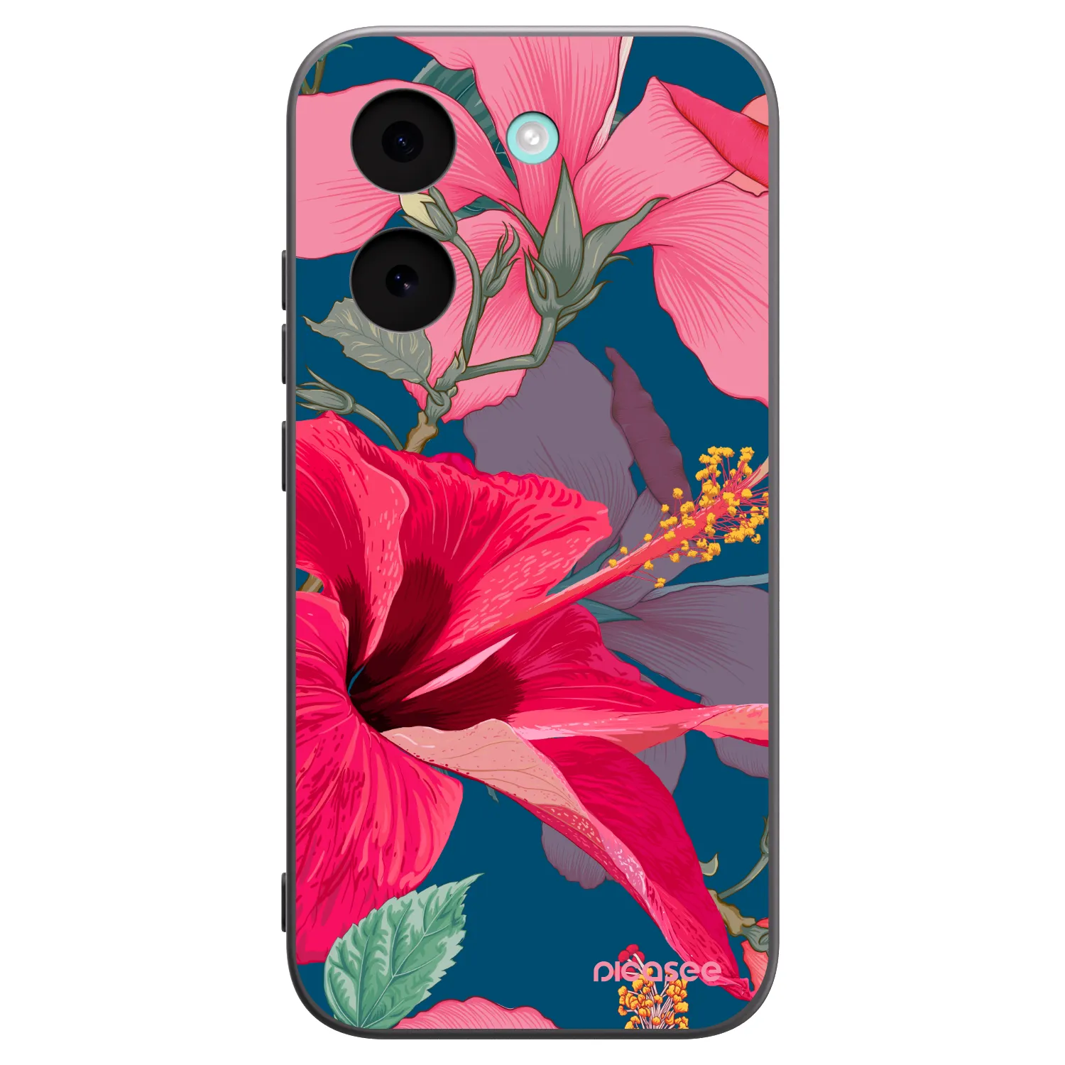 Picasee crna silikonska maskica za Xiaomi Poco X8 Pro - Hibiscus
