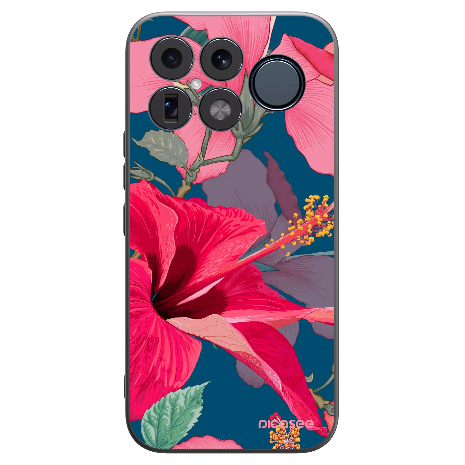 Picasee crna silikonska maskica za Xiaomi Poco F8 Ultra - Hibiscus