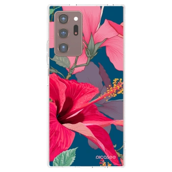 Picasee silikonska prozirna maskica za Samsung Galaxy Note 20 Ultra - Hibiscus