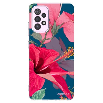 Picasee silikonska prozirna maskica za Samsung Galaxy A32 5G A326B - Hibiscus