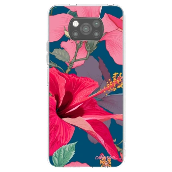 Picasee crna silikonska maskica za Xiaomi Poco X3 Pro - Hibiscus