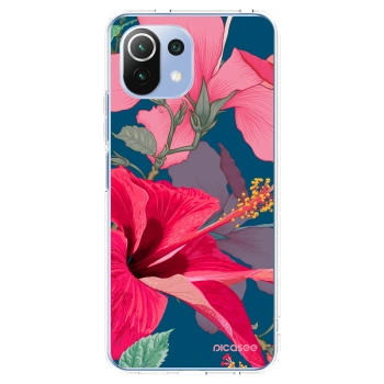 Picasee silikonska prozirna maskica za Xiaomi Mi 11 Lite - Hibiscus