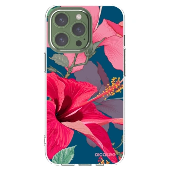 Picasee silikonska prozirna maskica za Apple iPhone 13 Pro - Hibiscus
