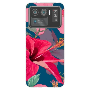 Picasee silikonska prozirna maskica za Xiaomi Mi 11 Ultra - Hibiscus