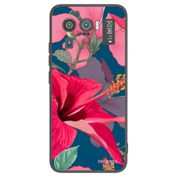 Picasee crna silikonska maskica za Xiaomi Mi 11 Ultra - Hibiscus