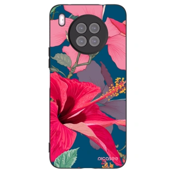 Picasee crna silikonska maskica za Huawei Nova 8i - Hibiscus