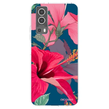 Picasee silikonska prozirna maskica za Vivo Y72 5G - Hibiscus
