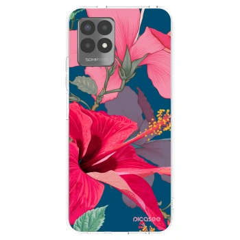 Picasee silikonska prozirna maskica za Realme 8i - Hibiscus