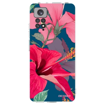 Picasee silikonska prozirna maskica za Xiaomi Redmi Note 11 - Hibiscus