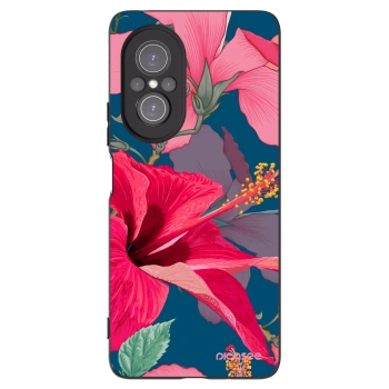 Picasee crna silikonska maskica za Huawei Nova 9 SE - Hibiscus