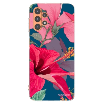 Picasee silikonska prozirna maskica za Samsung Galaxy A13 4G A135 - Hibiscus