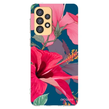 Picasee silikonska prozirna maskica za Samsung Galaxy A33 5G A336 - Hibiscus