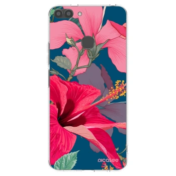 Picasee silikonska prozirna maskica za Huawei P Smart - Hibiscus
