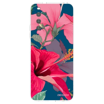 Picasee silikonska prozirna maskica za Sony Xperia 10 IV 5G - Hibiscus