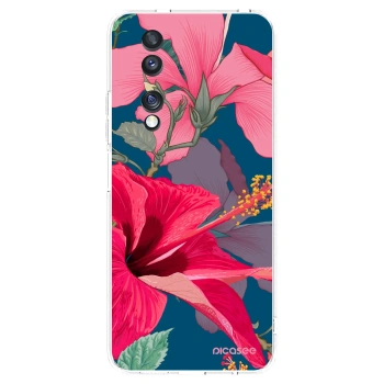 Picasee silikonska prozirna maskica za Honor 70 - Hibiscus