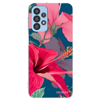Picasee silikonska prozirna maskica za Samsung Galaxy A23 A235F 4G - Hibiscus