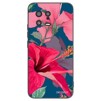 Picasee crna silikonska maskica za Xiaomi 13 - Hibiscus
