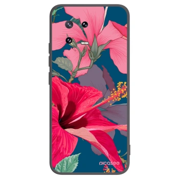 Picasee crna silikonska maskica za Xiaomi 13 Pro - Hibiscus