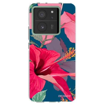Picasee silikonska prozirna maskica za Xiaomi 13T Pro - Hibiscus